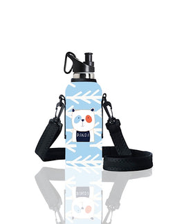 TRVLR by BBBYO carry cover for sippy bottle - with shoulder strap - 500 ml - Panda print