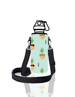 UNI TRVLR by BBBYO carry cover for Most Bottles - with shoulder strap - 500 ml/600 ml - Pineapple print