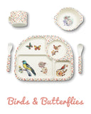 Bambu - 5 piece mealtime set - Birds & Butterflies