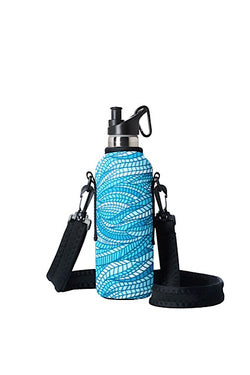TRVLR by BBBYO carry cover for sippy bottle - with shoulder strap - 500 ml - Sealeaf print