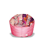 Pumpkin Beanbag Chair (Kids) - Floral print