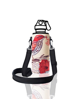 UNI TRVLR by BBBYO carry cover for Most Bottles - with shoulder strap - 500 ml/600 ml - Bird print