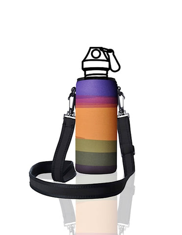 UNI TRVLR by BBBYO carry cover for Most Bottles - with shoulder strap - 500 ml/600 ml - Basslet print