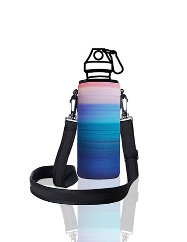 UNI TRVLR by BBBYO carry cover for Most Bottles - with shoulder strap - 500 ml/600 ml - Peace print