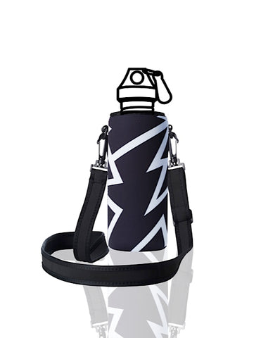 UNI TRVLR by BBBYO carry cover for Most Bottles - with shoulder strap - 500 ml/600 ml - Spark print